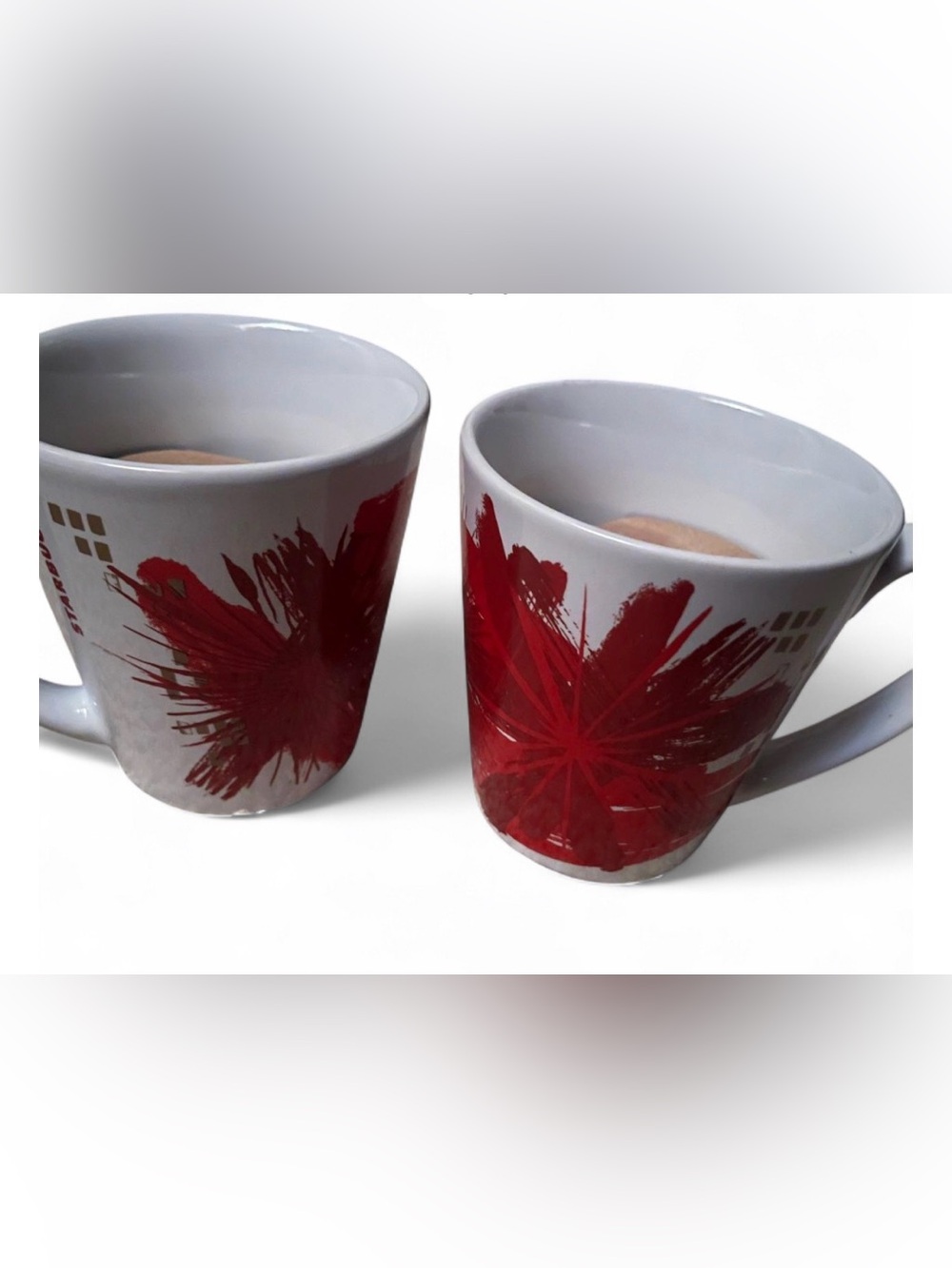 Set of 2 Starbucks Christmas Coffee Mugs